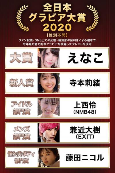 【画像】NMB48上西怜、「全日本グラビア大賞2020」アイドル部門賞に “アイドル界No.1ボディ”の称号を証明！
