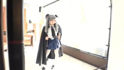 撮影会が終わったあとのコスプレイヤーさんのハメ撮りが流出…ガチでエロ過ぎる中出しGIF画像