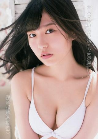【まるでマンガの主人公みたいな名前！現役女子高生１７歳✩】HKT48・月足天音(17)の週刊誌水着画像