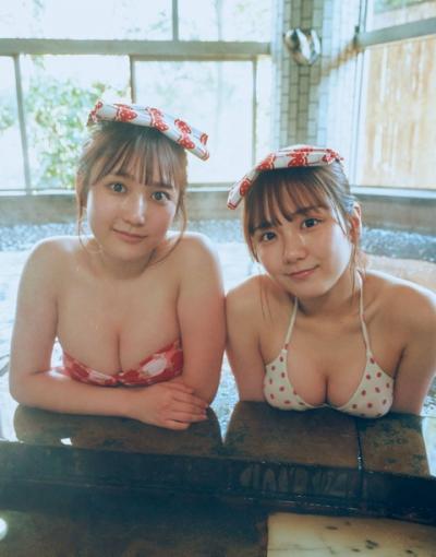 AKB48田口愛佳＆鈴木くるみ温泉グラビアで美ボディ開放