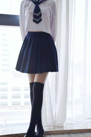 【ニーソLOVE】みんな大好き！JK制服系のニーソ画像はるよ！