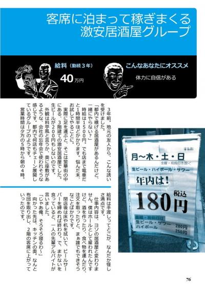 住み込み居酒屋のバイトは家賃もまかない代もタダでお金がたまる