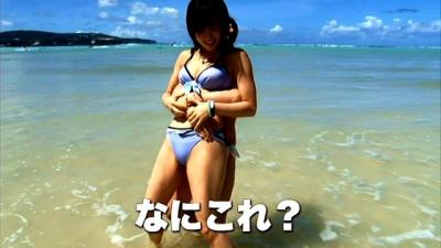 AKB48向井地美音の股間からめっちゃハミ出してるインナーサポーター