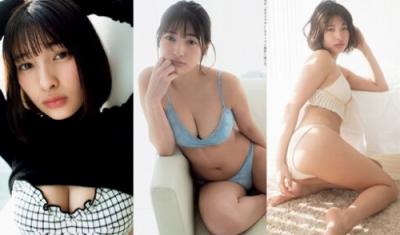 荒牧理沙”ボンビーガール娘”の初巨乳水着グラビア画像等44枚