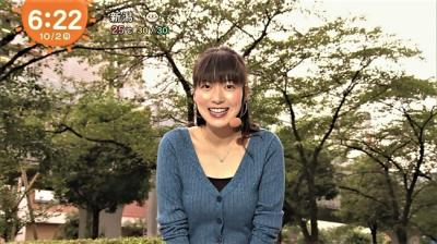 阿部華也子～めざましテレビでたまにオッパイ強調する姿に弱いwwww