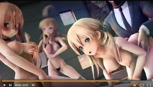 艦コレMMD金剛プリンツ村雨3Dエロアニメ】三人の美少女が監獄の中で乱 ...