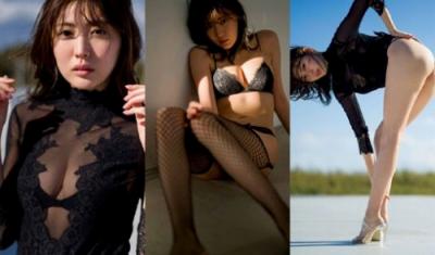 岩崎名美”カモシカ脚”の美脚・巨乳グラビア画像等160枚