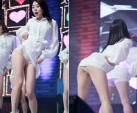 K-POPアイドルのM字開脚画像　エロダンスでパンチラや恥骨が見えてるK-POP画像