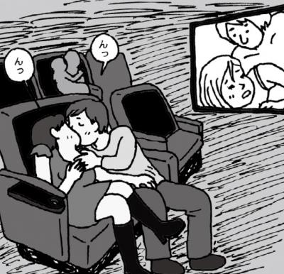 暗がりのカップルシートで手マンや手コキまでシネコン映画館カップルシートのエッチ体験談