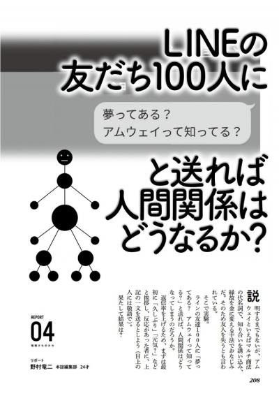 ＬＩＮＥの友達・知り合いにネットワークビジネスの勧誘をしたらこうなった