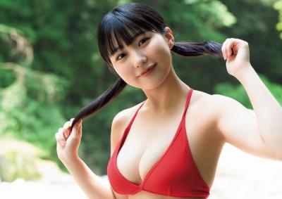 HKT48田中美久がふっくら豊満美バスト披露、写真集のアザーカットを公開