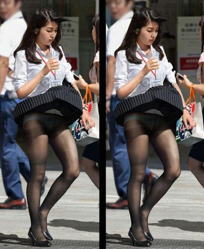 【画像】街歩いてる女の子、こんなにエッチなパンツを履いていた😍