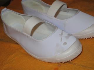 女性の靴に精子をぶっかけている靴フェチ用のエロ画像