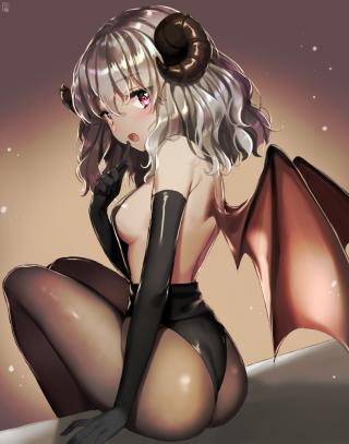 【二次悪魔っ子 画像】頭に角の生えた悪魔っ子達の痴女度は半端じゃない！俺もこんな表情で精子を搾り取られたいわｗｗｗ