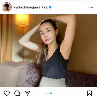 【画像】長谷川京子さん(43)、セクシーなワキ見せ画像投稿！エチエチすぎるとフォロワー騒然