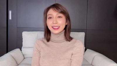 野嶋紗己子アナ　セクシーなニットですっぴんを公開！