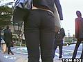 街往く女性の尻をひたすら盗撮したエロ動画