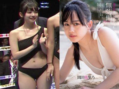 岡田佑里乃のラウンドガール姿や水着グラビアがエロすぎる画像