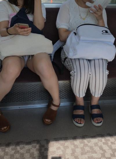 【電車パンチラ盗撮エロ画像】対面にこんなミニスカ女子が座っていたらガチで有り難いよなｗｗｗ