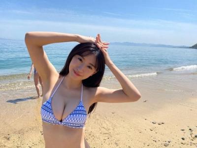 最強プロポーション！NMB48 上西怜（19）美バスト水着ショット披露！