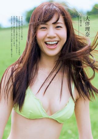 【日本一"すっぴん"が美しい２２歳】モデル・大伴理奈(22)の週プレ水着画像