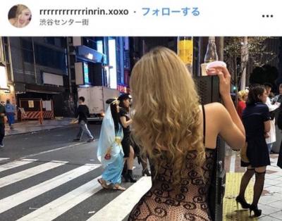 【画像】渋谷女のハロウィンコス、限度を超えてしまう