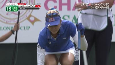 NHKの女子ゴルフ中継、パンチラしまくり