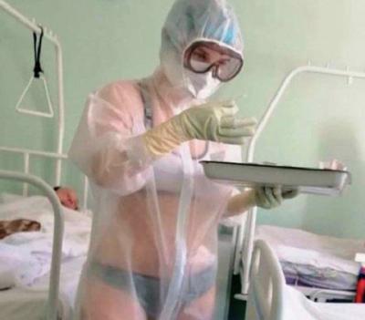 【画像】ドスケベ衣装で患者を誘惑したロシア人看護師、処分撤回