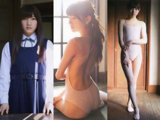 AKB岡田奈々(１８) 真面目美少女のレオタード。画像×３７