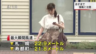 【放送事故】台風中継でTVに映ったパンチラ・透けブラ