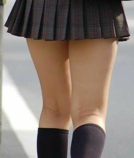 ちょっとくらい見てもいいじゃん！女子高生のムッチリ生足画像集