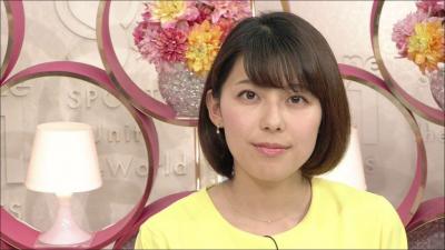【女子アナ】上村彩子アナ、サーモンピンクのお〇ぱいがエッロすぎるw