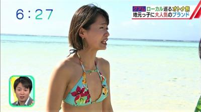 吉川亜樹～番組内で小さめの水着姿で悩殺！なんてイイ身体なんだと超興奮！