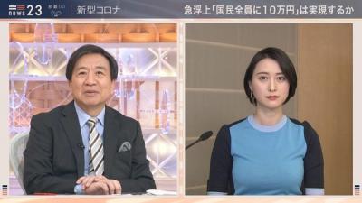 【画像】小川彩佳アナ「NEWS23の視聴率がイマイチだなぁ…せや！おっぱいパツンパツンに強調したろ！」