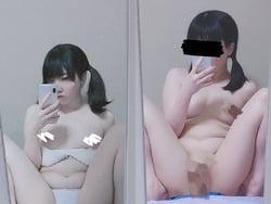 陰キャオタク女子２０歳が全裸になってM字開脚したエロ鏡撮り