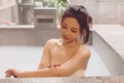 インリン、胸元を露わにした温泉入浴ヌード！柔パイ動画がエロすぎるｗｗｗｗｗ