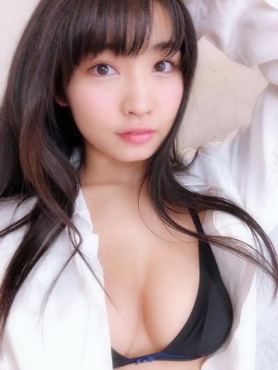 【Fカップ】グラビアアイドル・永井里菜(26)の自撮り水着画像 Part７