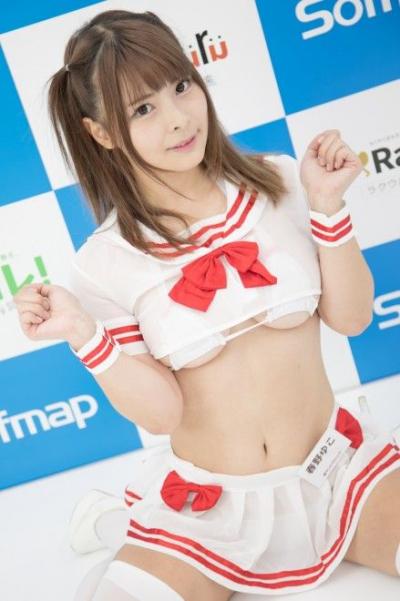 【コスプレイヤー】春野ゆこ、B95W64H94、「Hカップ」セクシーセーラー風水着にw