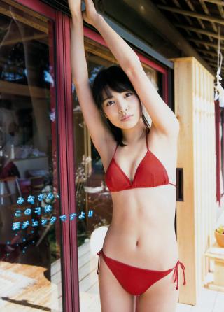 【この春一番の最注目ガール】リンクSTAR`s・松永有紗(18)のヤングマガジン水着画像