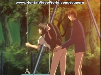 公園セックス 夕暮れの公園でエッチしちゃう高校生カップル！それを覗かれてしまっていて・・・【エロアニメ】 - エロアニメタレスト