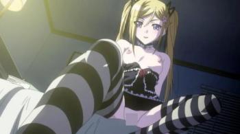 金髪ツインテール美少女がオナニーを見て勃起したチンポを足コキ！美脚 ...