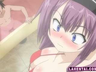 エロアニメ ツンデレメイドがマイクロビキニでお風呂でセックスｗ アニメエロタレスト