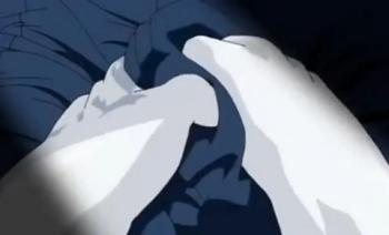 机のした足コキ 