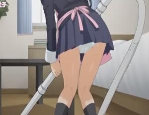 掃除機かけてるJKの後ろ姿が無防備すぎて興奮する。＜エロアニメ ...