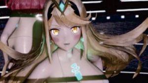 【ゼノブレイド】元の衣装がそもそもエロいホムラ×ヒカリのエロダンス！！
