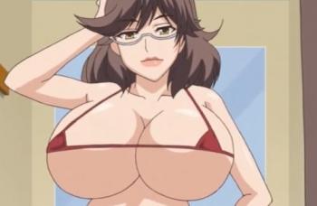 エロアニメ』爆乳揃いのセクシーお姉さん集団。エッチな水着で純情青年 ...