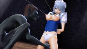 東方咲夜SM凌辱3Dエロアニメ】美女メイドが拘束調教輪姦レイプで ...