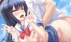 クリコキ　逝き顔 アヘ顔ピース！！ド変態なJKがイキ狂ってて興奮止まりません♡ - エロアニメタレスト